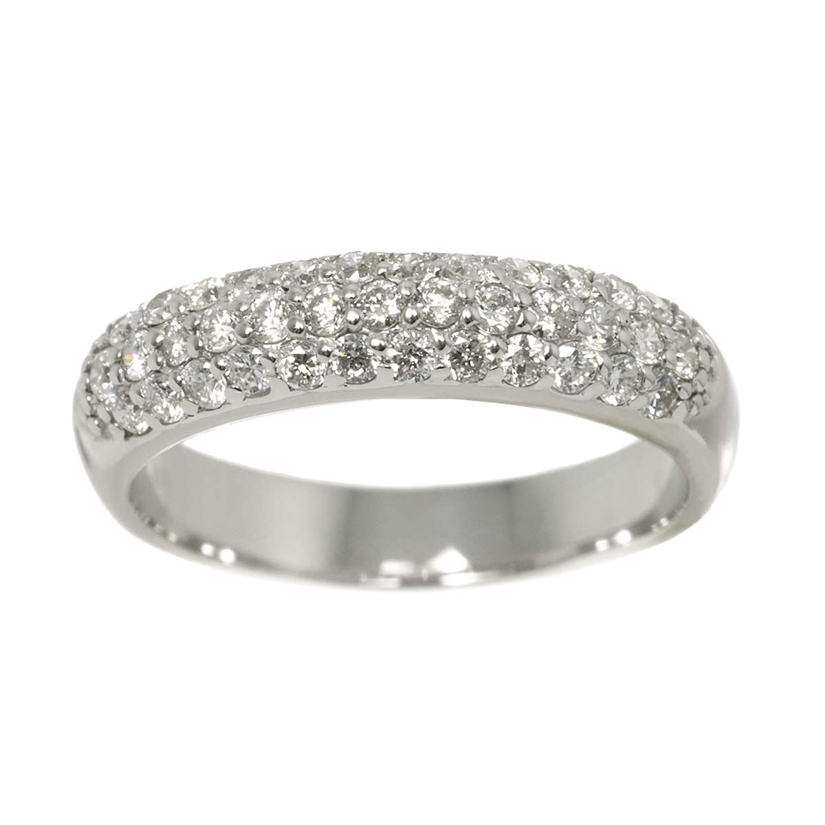 Diamond 0.40ct Ring 18K WG 750 Size3.25(US)