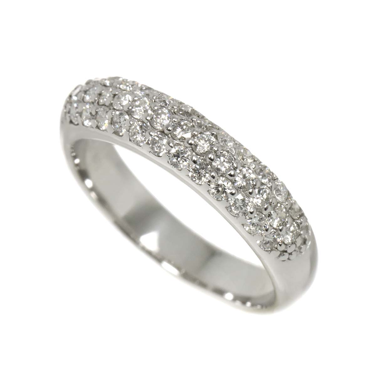 Diamond 0.40ct Ring 18K WG 750 Size3.25(US)