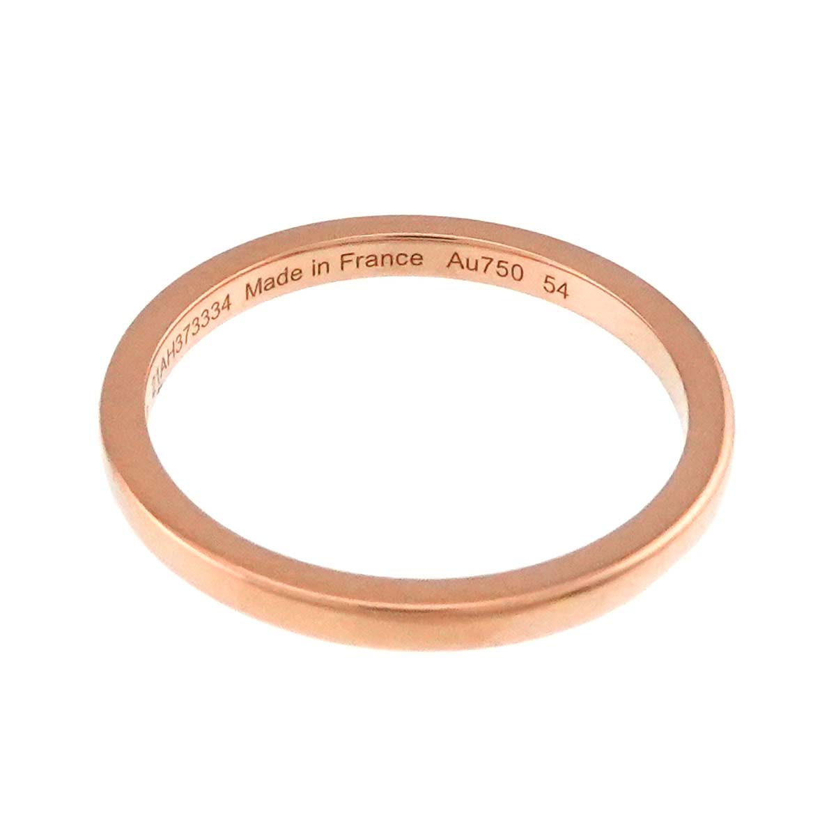 Band Ring 18K Pink Gold 750 Size54 6.75(US)