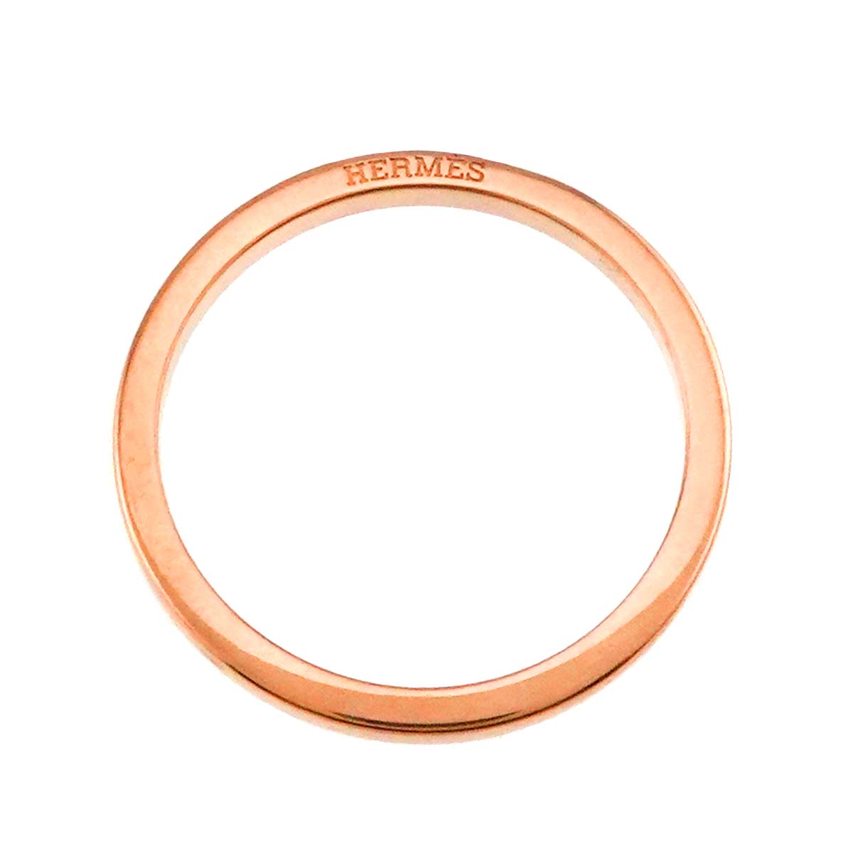 Band Ring 18K Pink Gold 750 Size54 6.75(US)