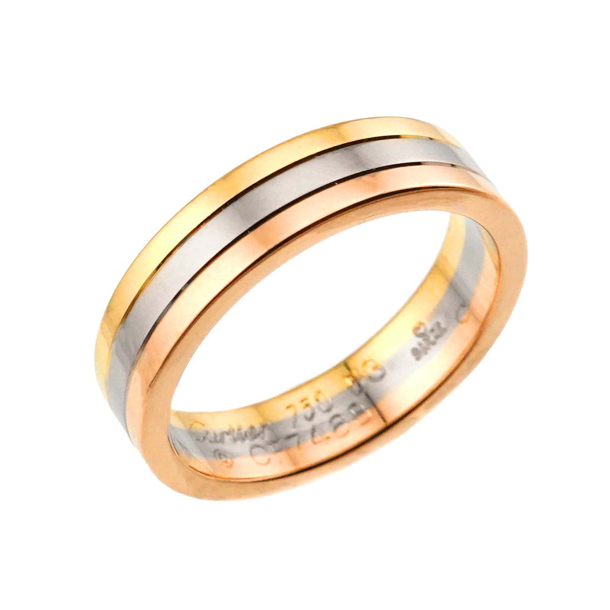 Cartier VENDOME Ring 18K YG WG PG 750 Size56 6-6.25(US)
