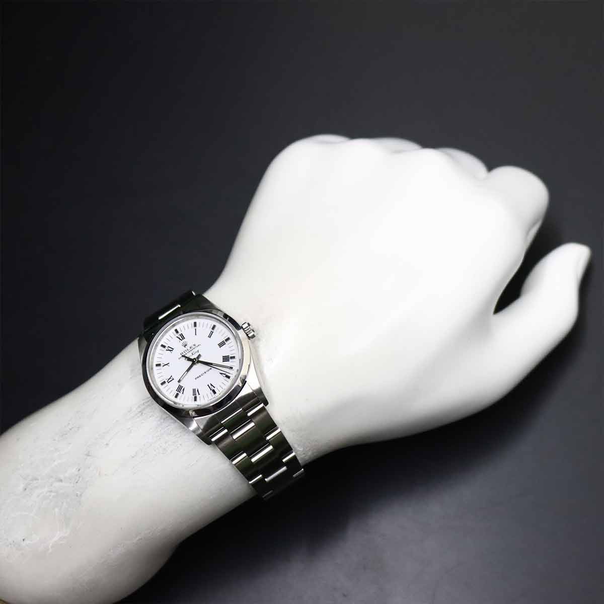 ROLEX Air King 14000 Serial T Automatic White Dial Mens Watch