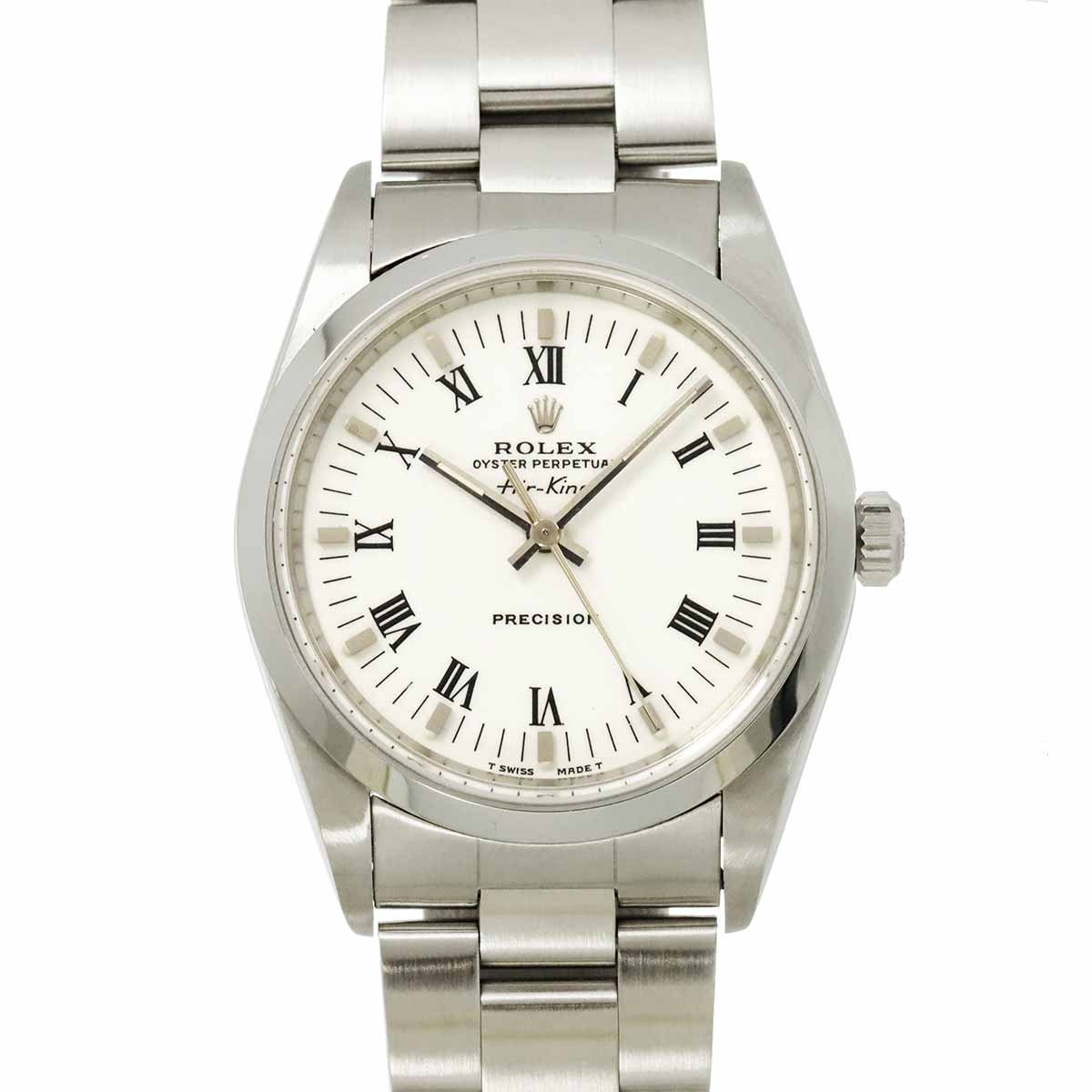 ROLEX Air King 14000 Serial T Automatic White Dial Mens Watch