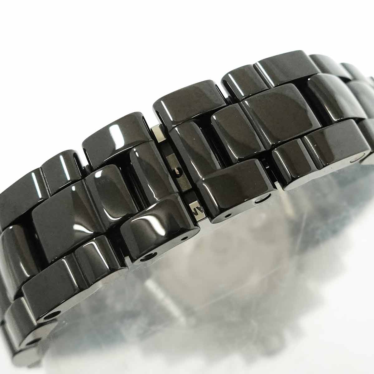 J12 H7988 Diamond Automatic Black White Dial Mens Watch