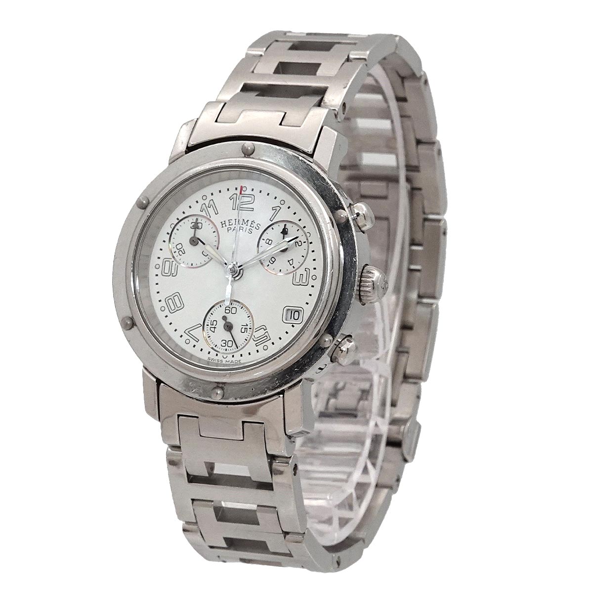 Clipper Chronograph CL1 310 Date White Dial Ladies