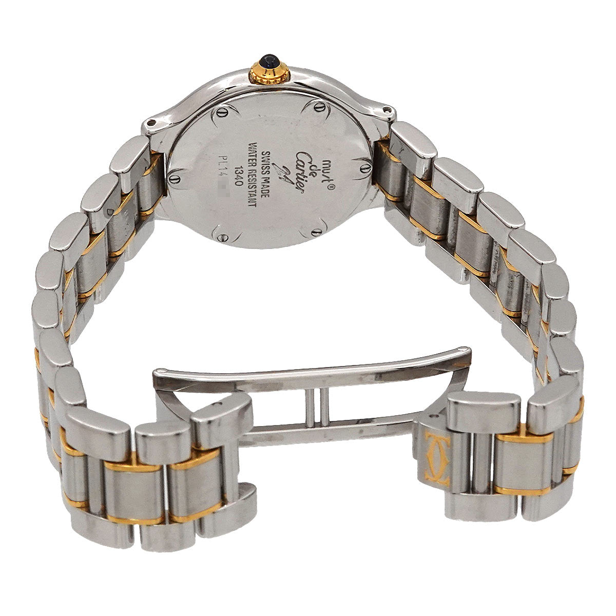Must 21 Two Tone W10075R6 Quartz Silver Gold Dial Ladies