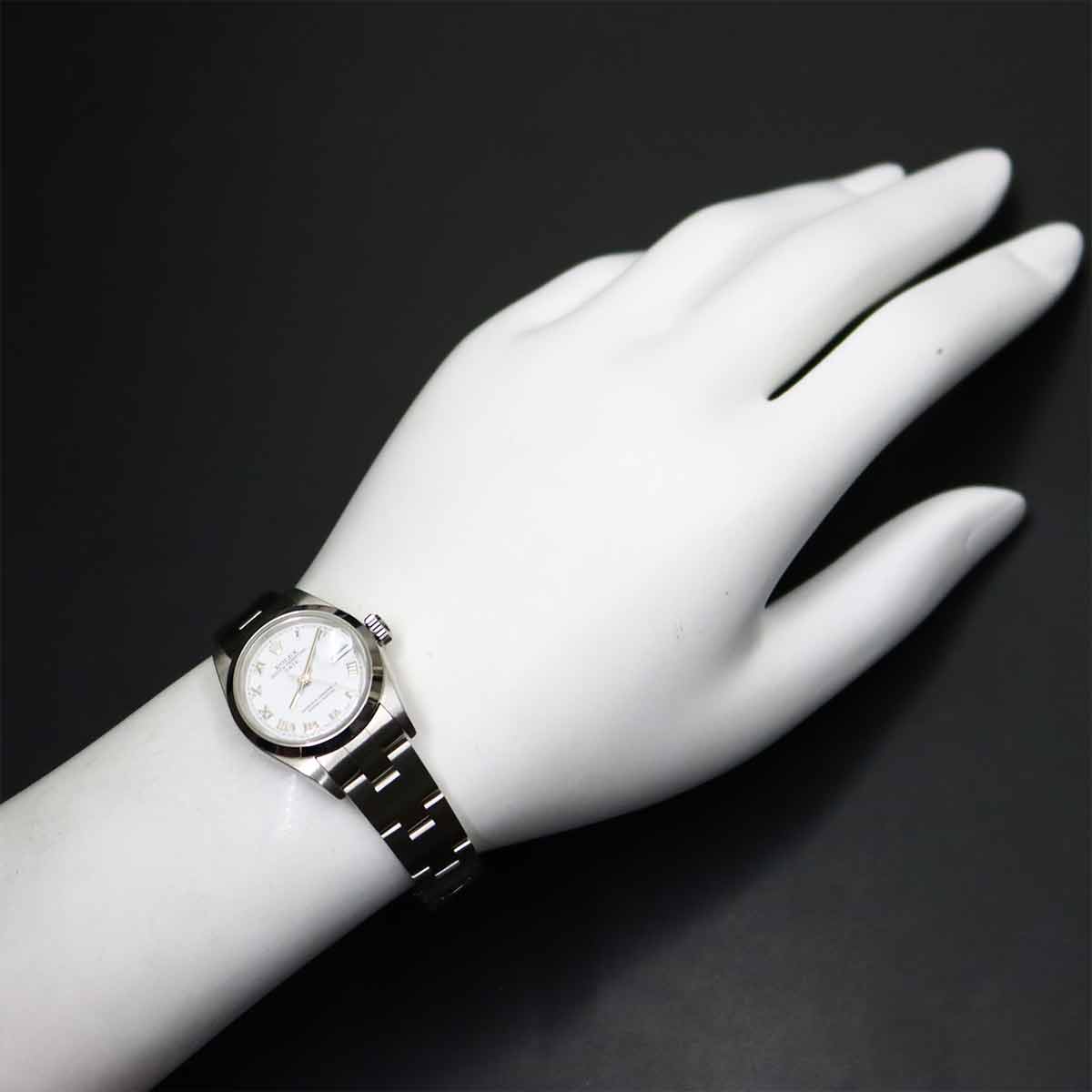 Oyster perpetual Date 79160 Serial Y White Dial Ladies Watch