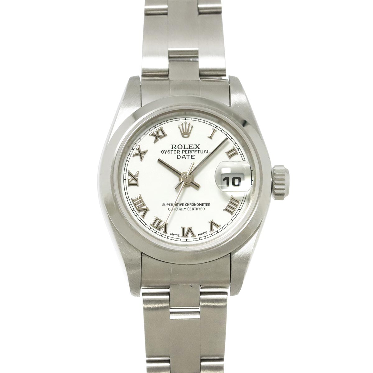 Oyster perpetual Date 79160 Serial Y White Dial Ladies Watch