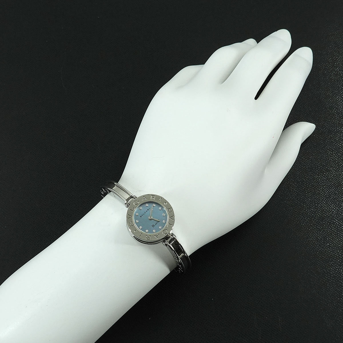 B-Zero1 BZ22S Bangle Watch Quartz Blue Shell Dial Ladies