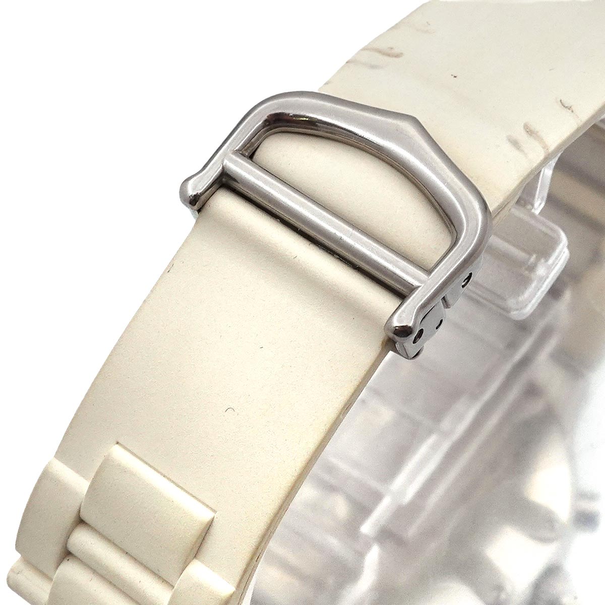 Must 21 Chronoscaph W10184U2 Date Quartz White Dial Mens