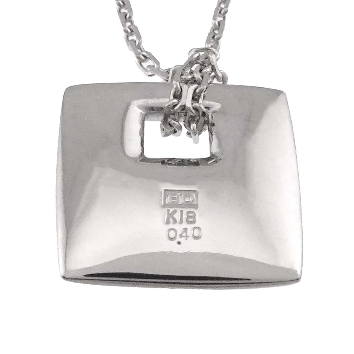 BrownDiamond 0.40ct Necklace 18K White Gold 750