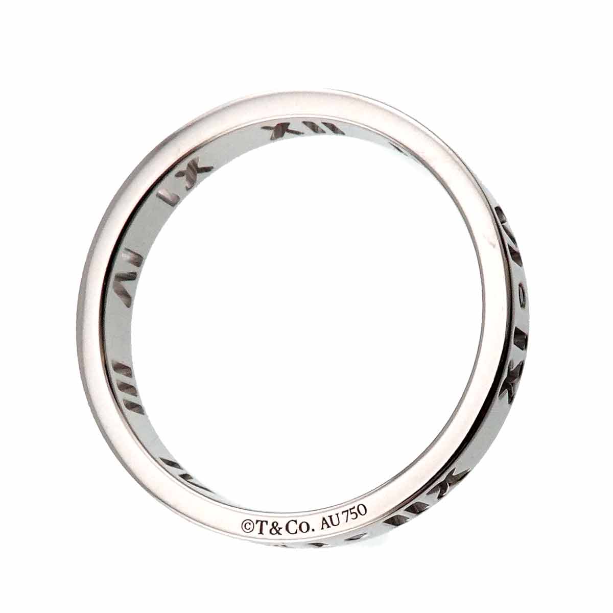 Atlas Diamond Ring 18K White Gold 750 size6(US)