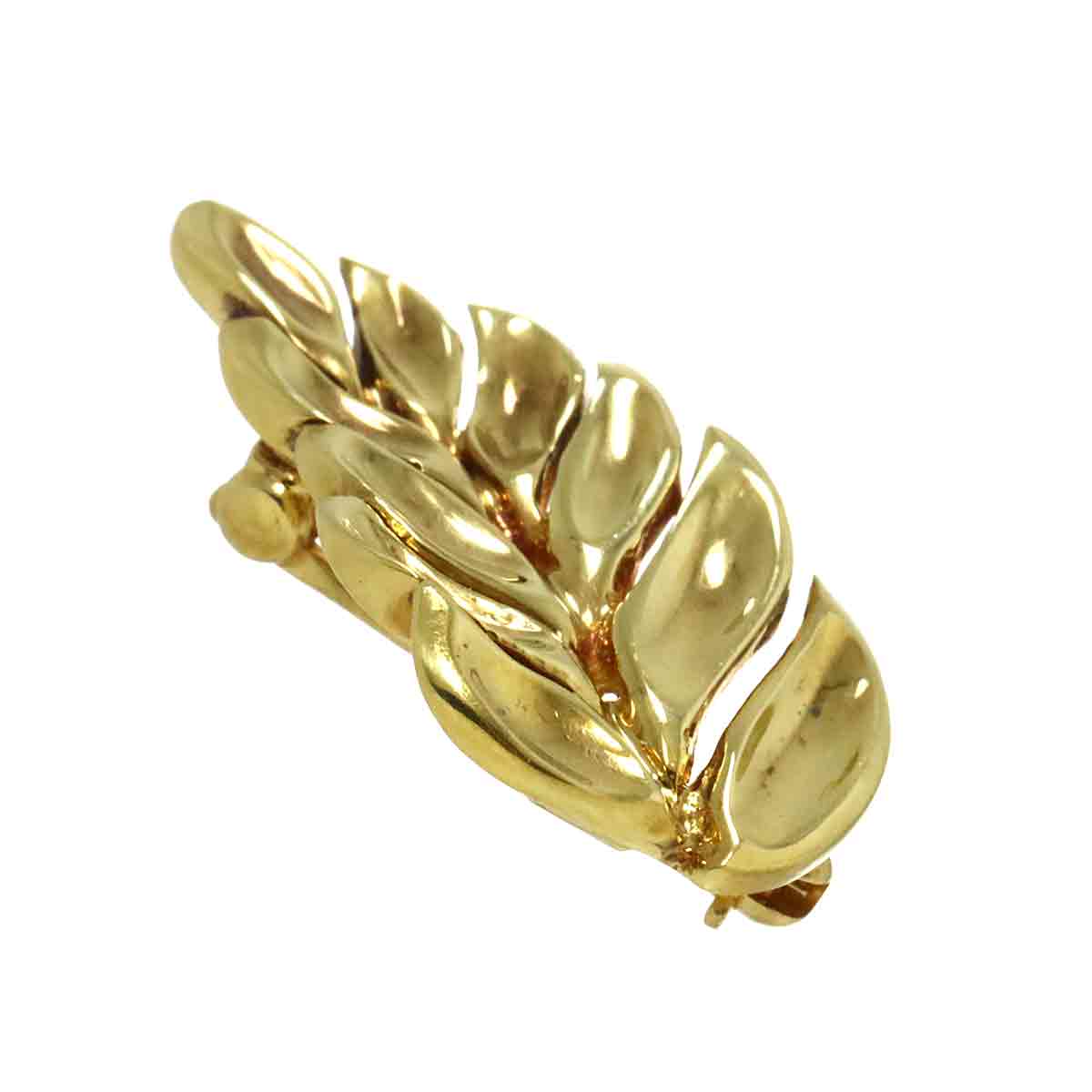 Leaf Brooch 18K Yellow Gold 750