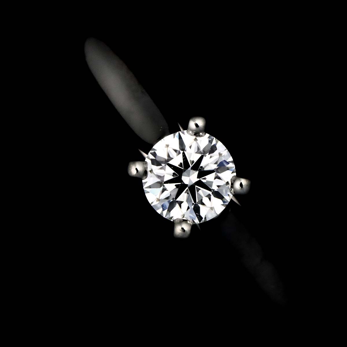 Diamond 0.23ct F/VS1/EX Ring Pt Platinum size47 4(US)