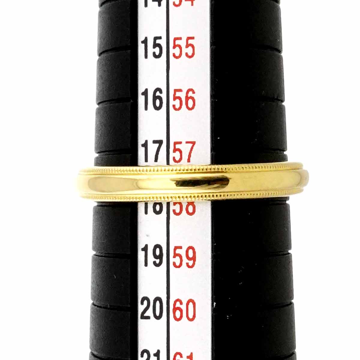 Milgrain Band Ring 18K YG 750 Size8-8.25(US)