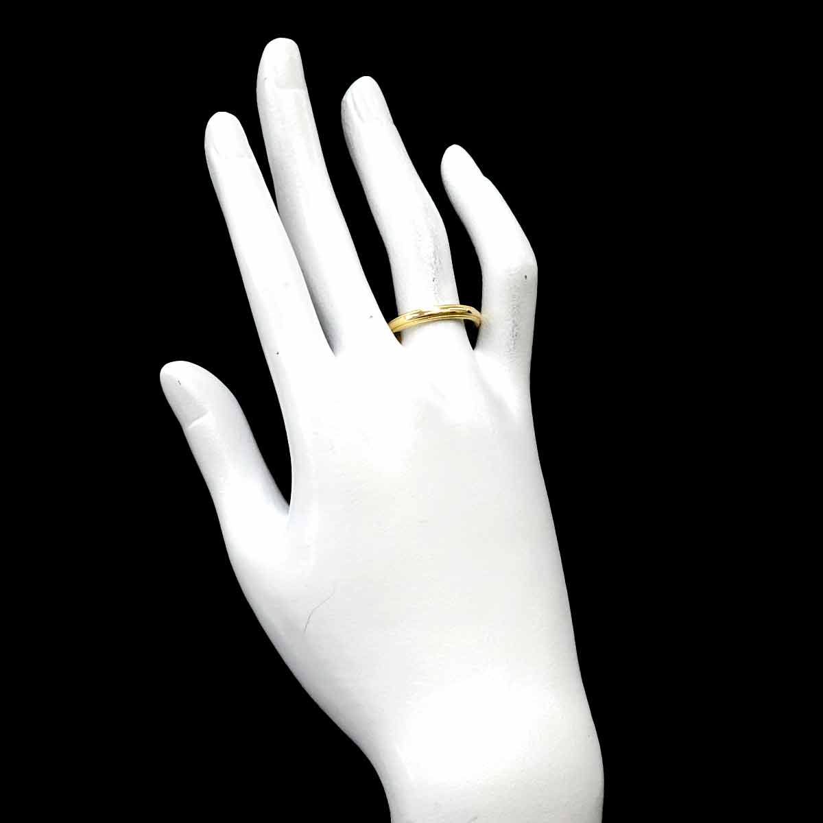 Milgrain Band Ring 18K YG 750 Size8-8.25(US)