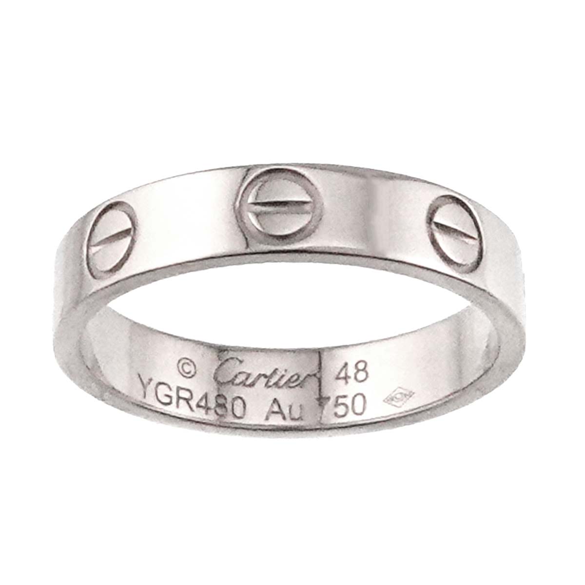 Mini Love Ring 18K White Gold 750 size48 4.5(US)