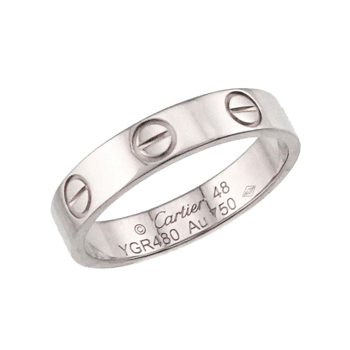 Mini Love Ring 18K White Gold 750 size48 4.5(US)