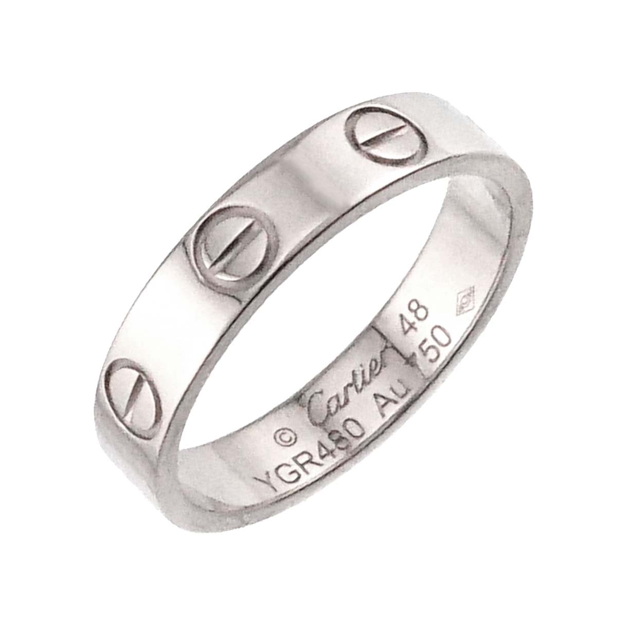 Mini Love Ring 18K White Gold 750 size48 4.5(US)