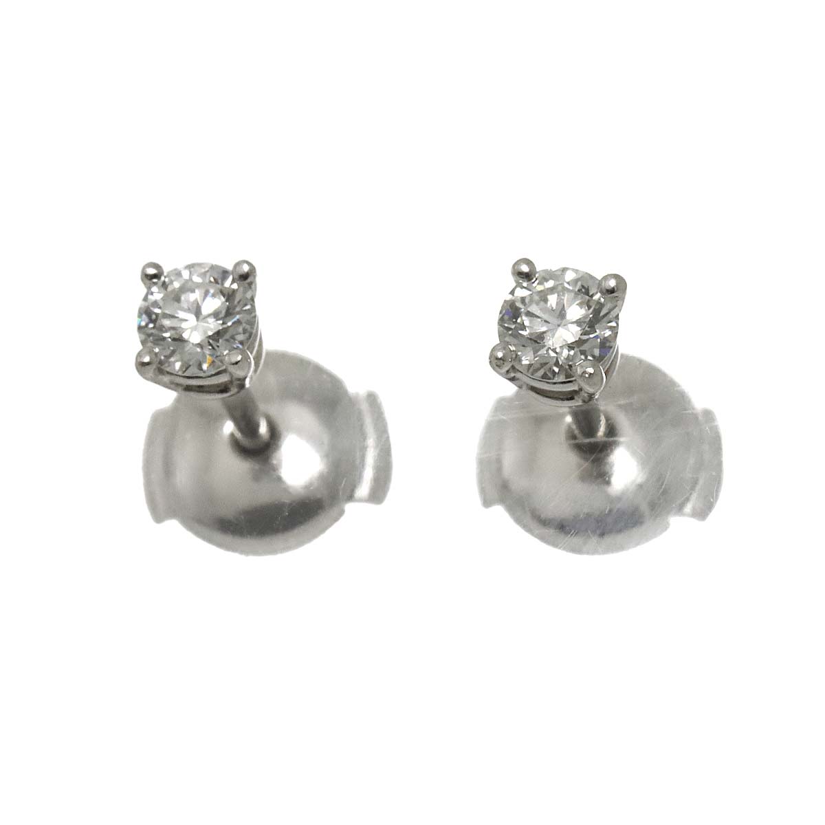 Diamond 0.23ctx2 H/VVS1-2/3EX Earrings Pierced Pt