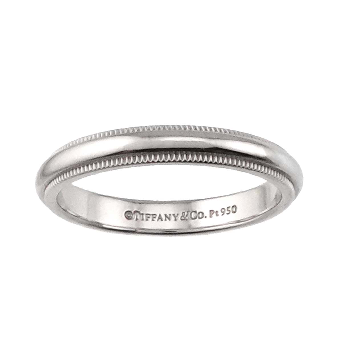 Milgrain Band Ring Pt Platinum Size7.25(US)