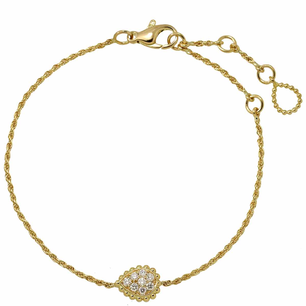 Serpent Boheme Diamond Bracelet XS 18K YG 750 Size:17.5