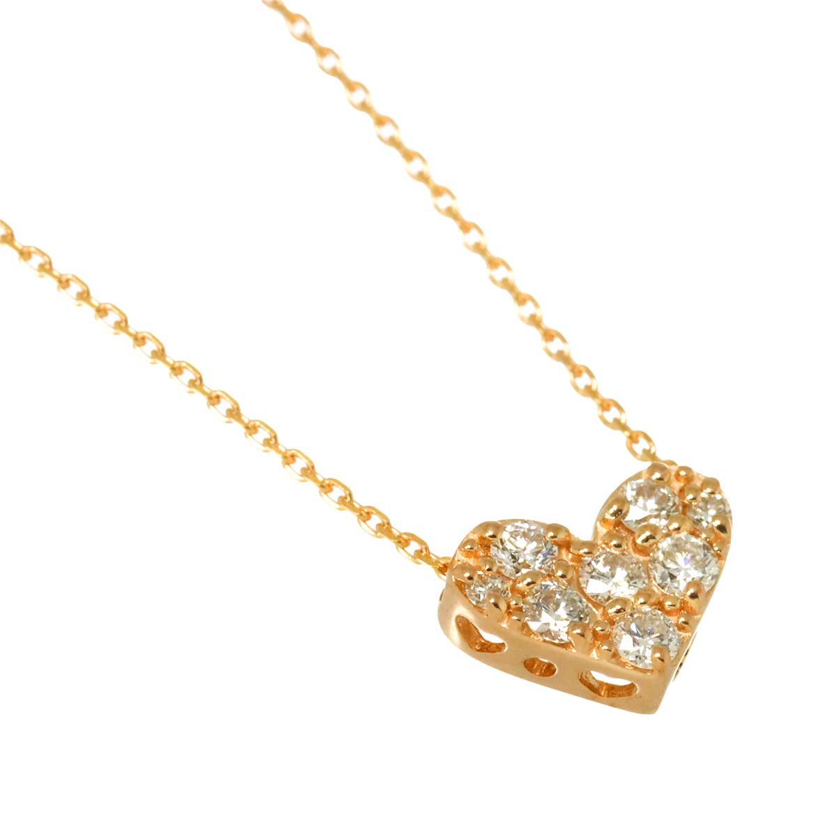 Diamond 0.20ct Necklace 18K PG 750