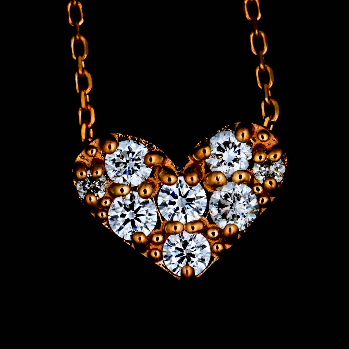 Diamond 0.20ct Necklace 18K PG 750