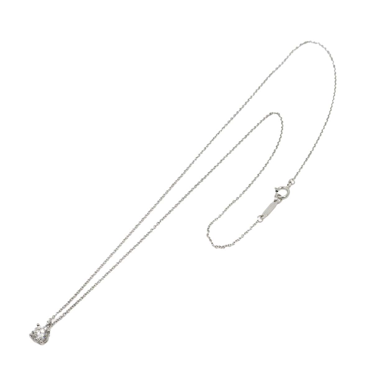 Solitaire Diamond Necklace Platinum