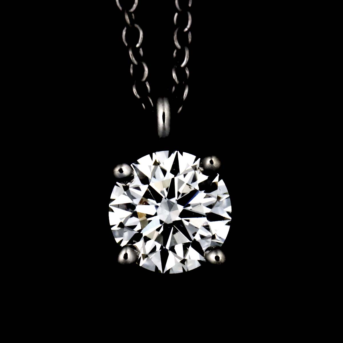 Solitaire Diamond Necklace Platinum
