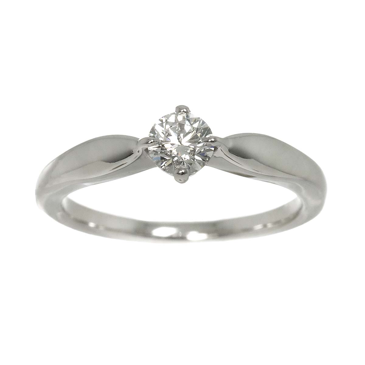 Diamond 0.30ct G/VS2/EX Ring Platinum size4.75-5(US)