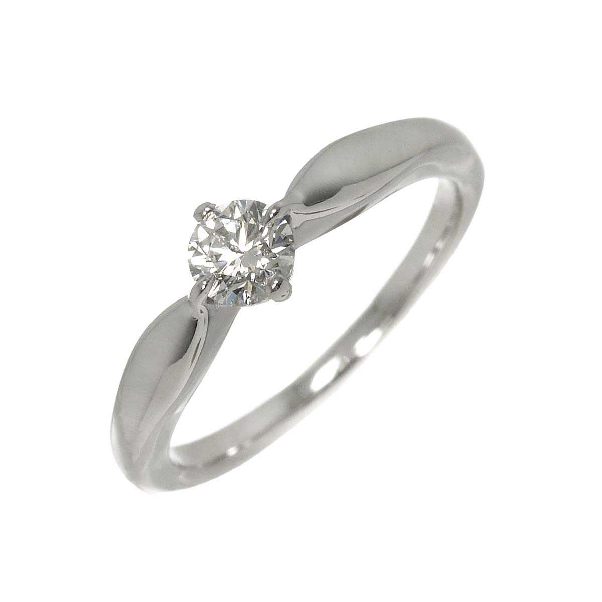 Diamond 0.30ct G/VS2/EX Ring Platinum size4.75-5(US)