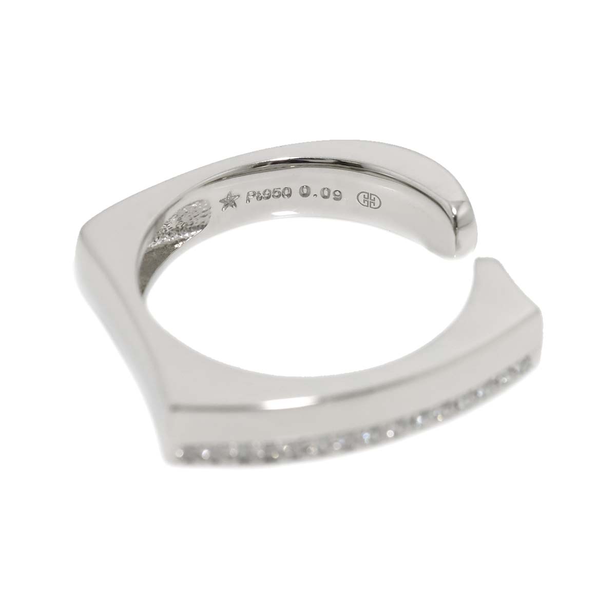 Diamond 0.09ct Ring Platinum size8.25(US)