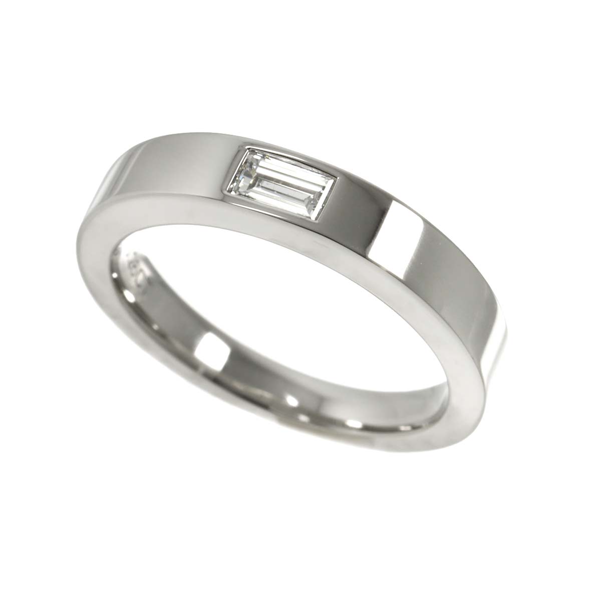 Diamond Ring Pt Platinum size6(US)