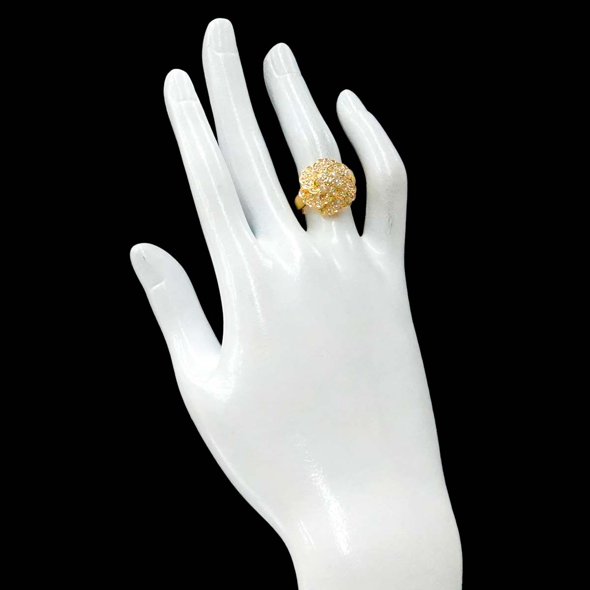 Diamond 1.00ct Ring 18K YG Yellow Gold 750 5.75-6(US)