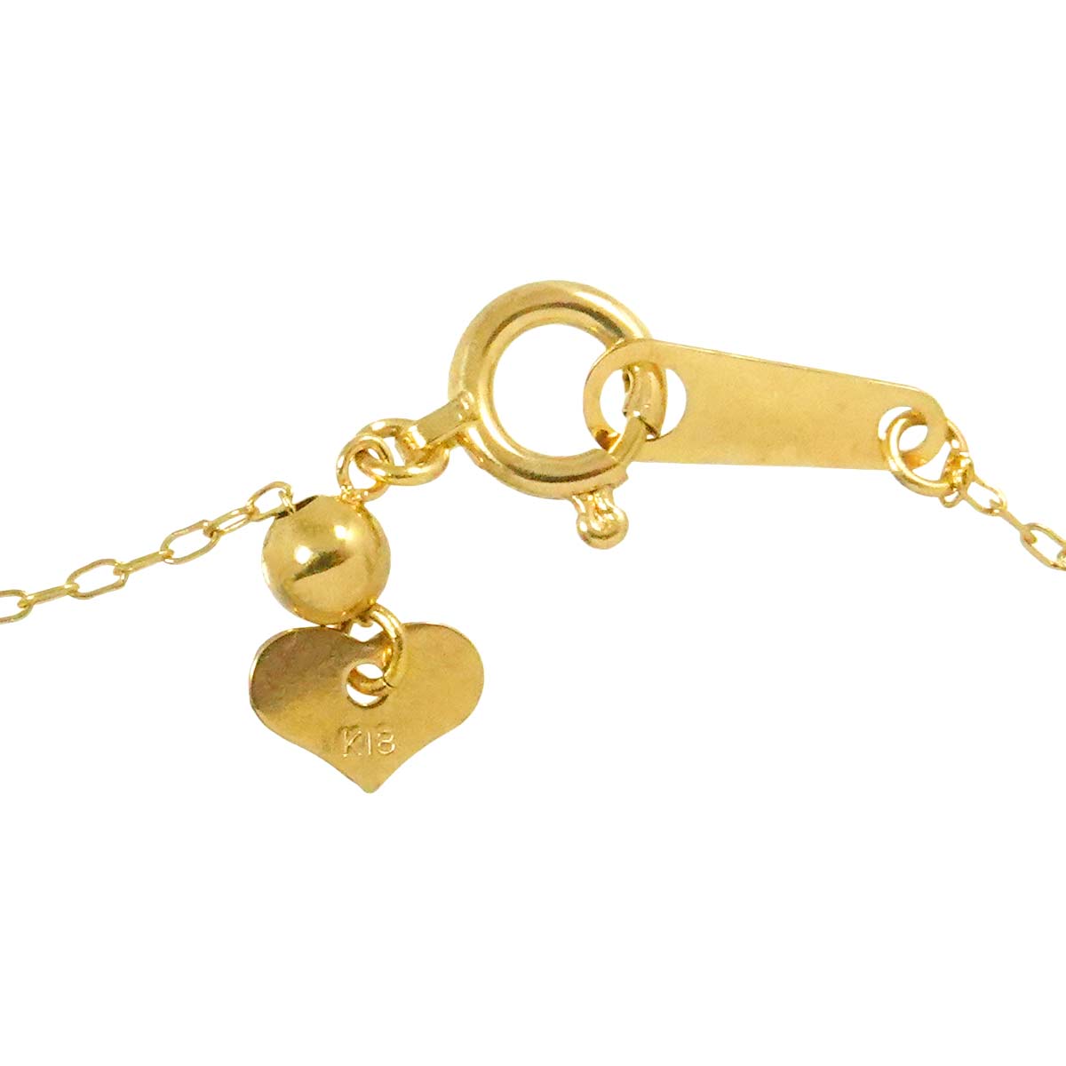 Akoya Pearl 7.7mm Diamond 0.10ct Necklace 18K K18 YG Yellow Gold 750
