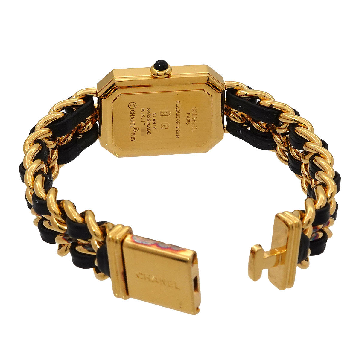 Premiere Size M H0001 Vintage Quartz Black Dial Ladies Watch