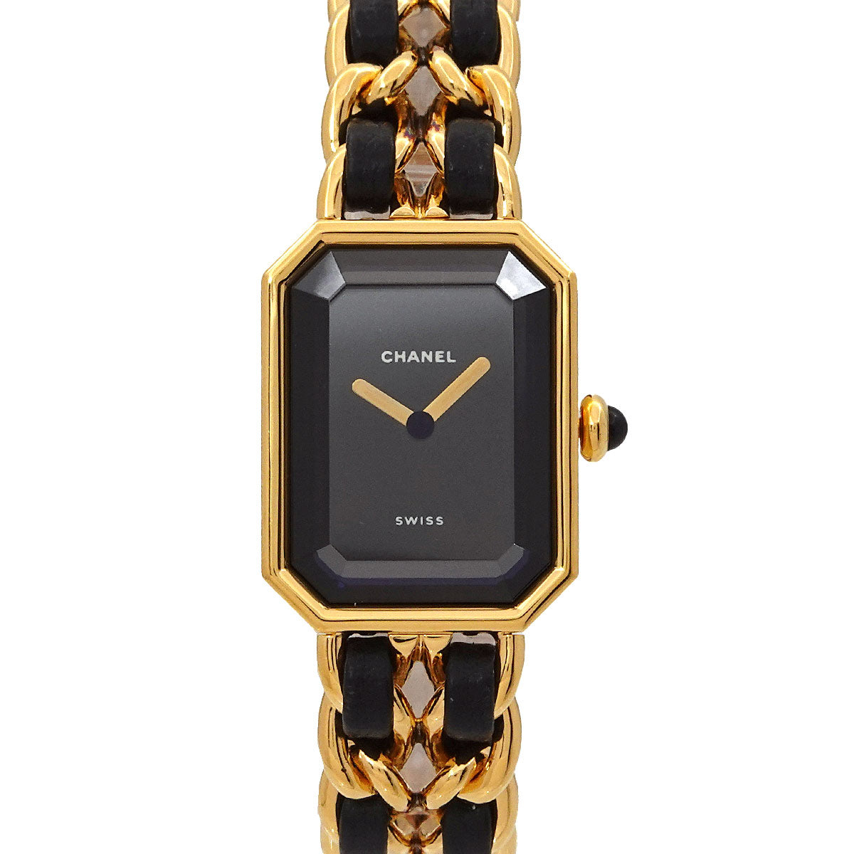 Premiere Size M H0001 Vintage Quartz Black Dial Ladies Watch