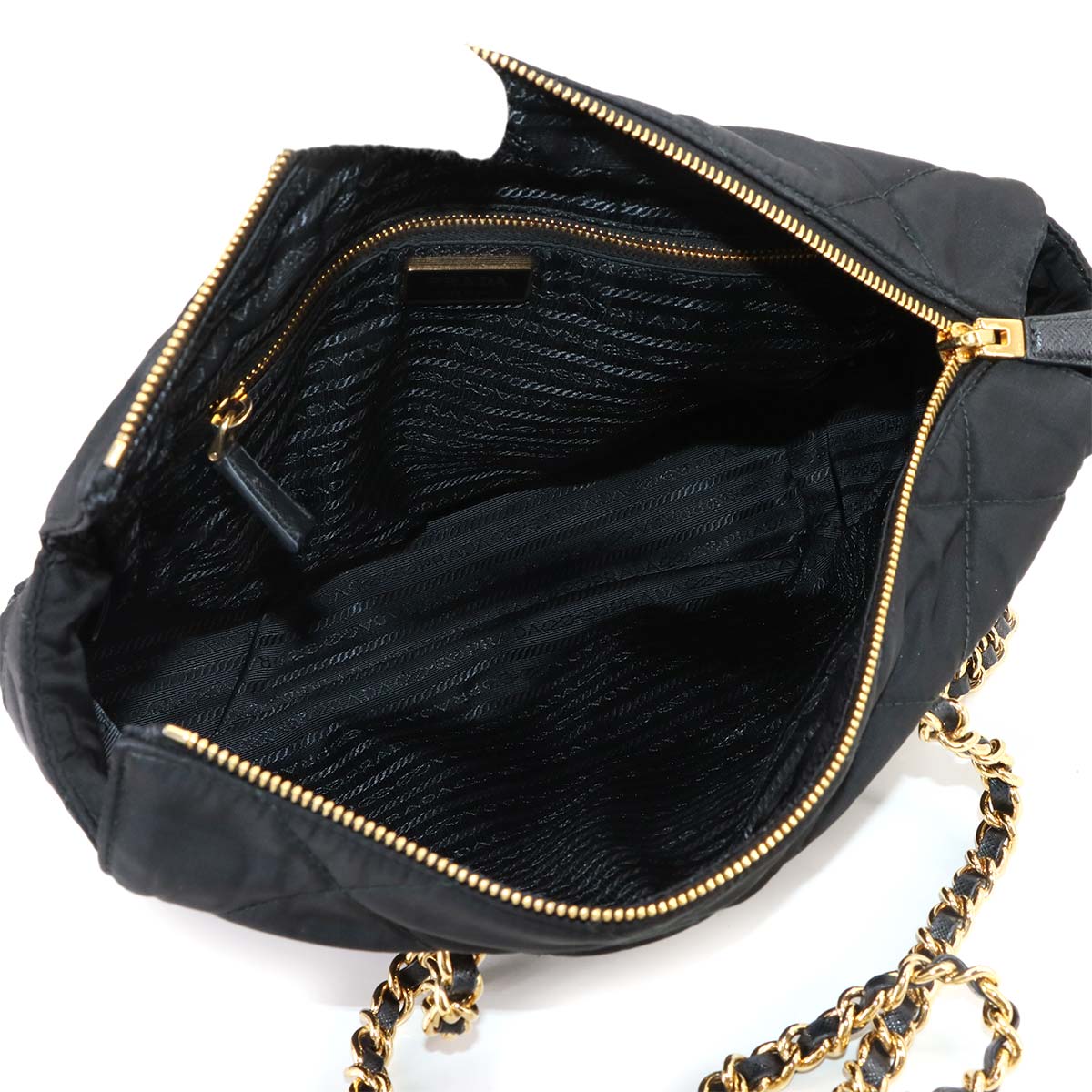 Re-Edition 1995 Shoulder Bag Nylon Leather Black 1BG529