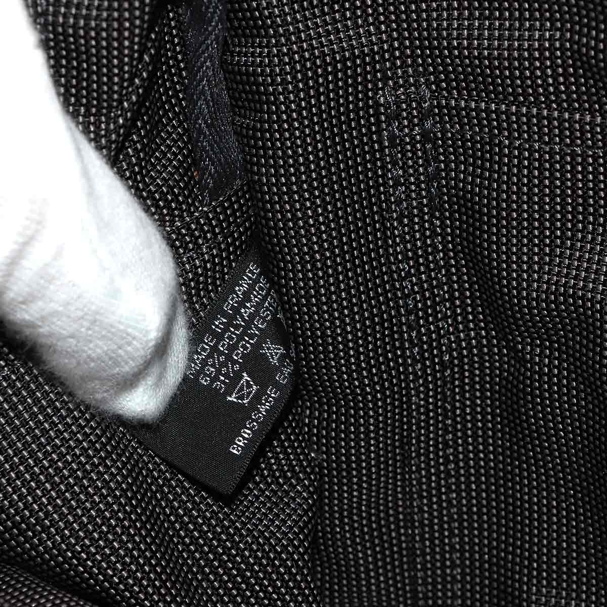 Her Line Ad MM Backpack Canvas Gray Black Purse