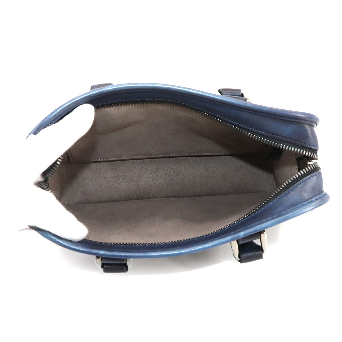 Unjour Gulliver 2way Hand Bag Venezia Leather Navy Purse