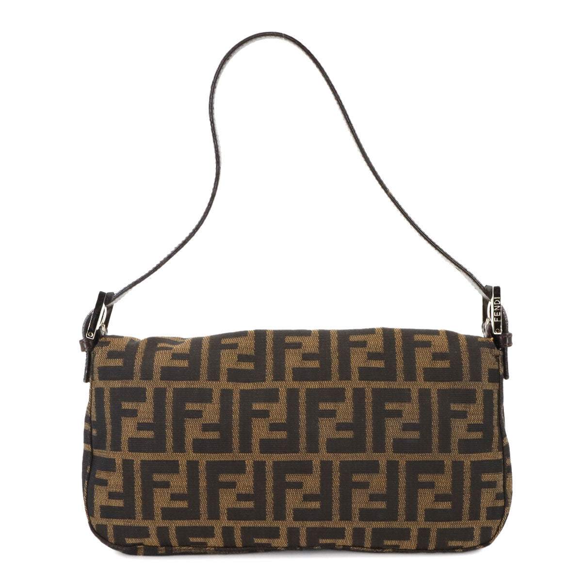 Zucca Mamma Baguette Shoulder Bag Canvas Leather Brown 26424