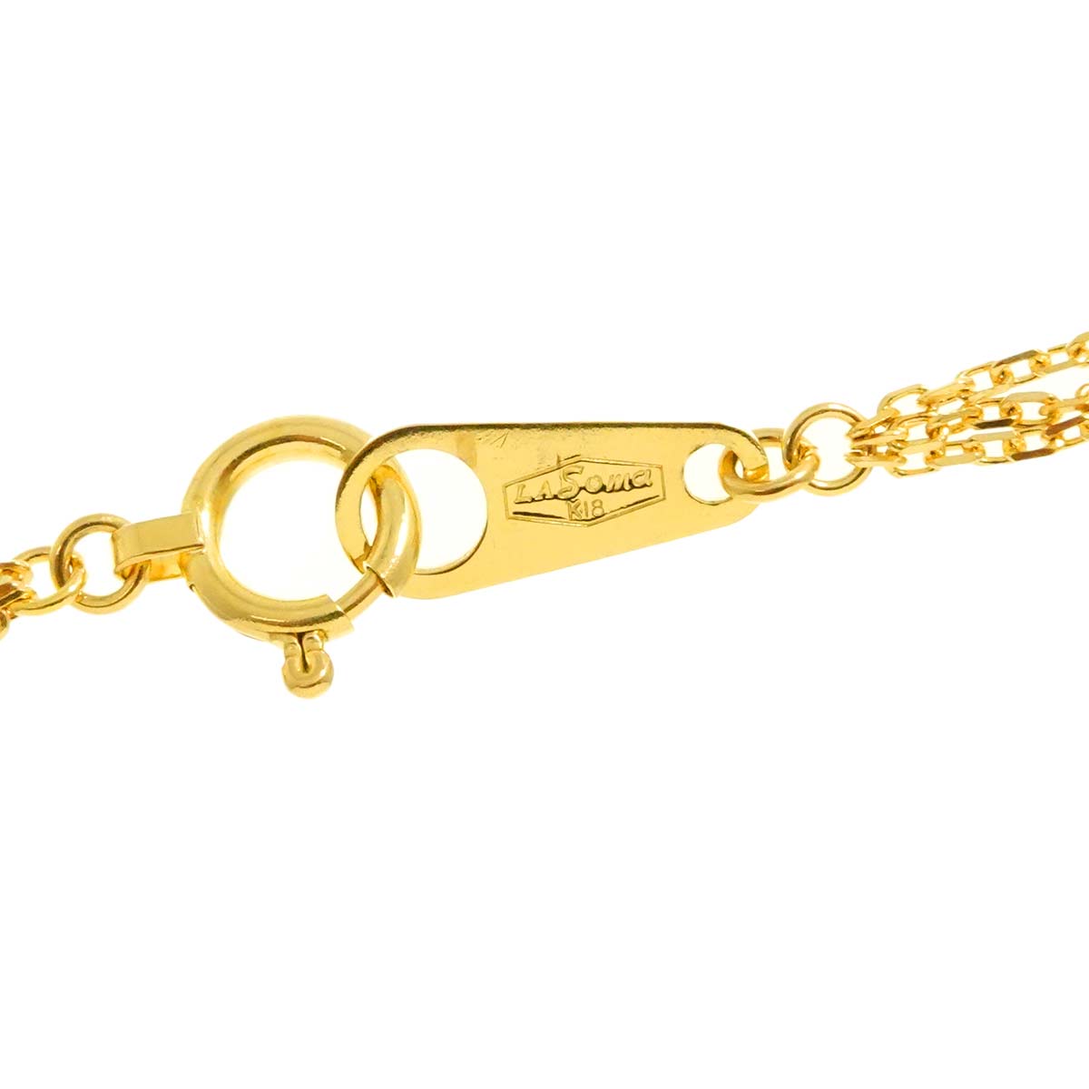 Akoya Pearl 7.5-7.0mm Necklace 18K K18 YG Yellow Gold 750