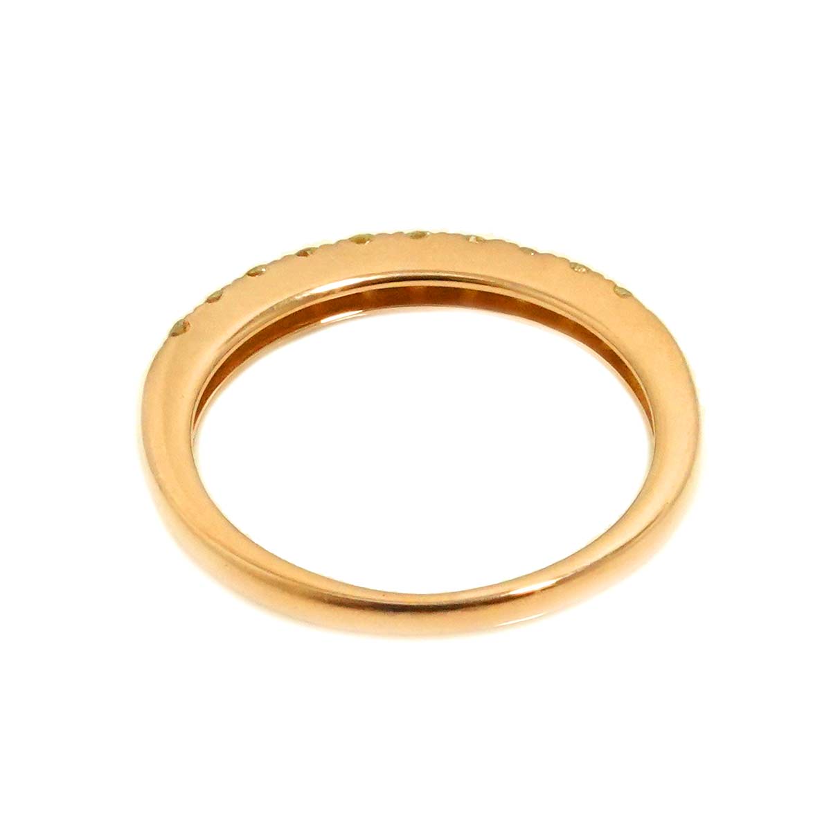 Diamond 0.25ct Ring 18K PG Pink Gold 750 Size4.5-4.75(US)