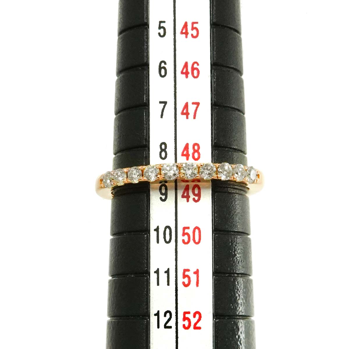 Diamond 0.25ct Ring 18K PG Pink Gold 750 Size4.5-4.75(US)