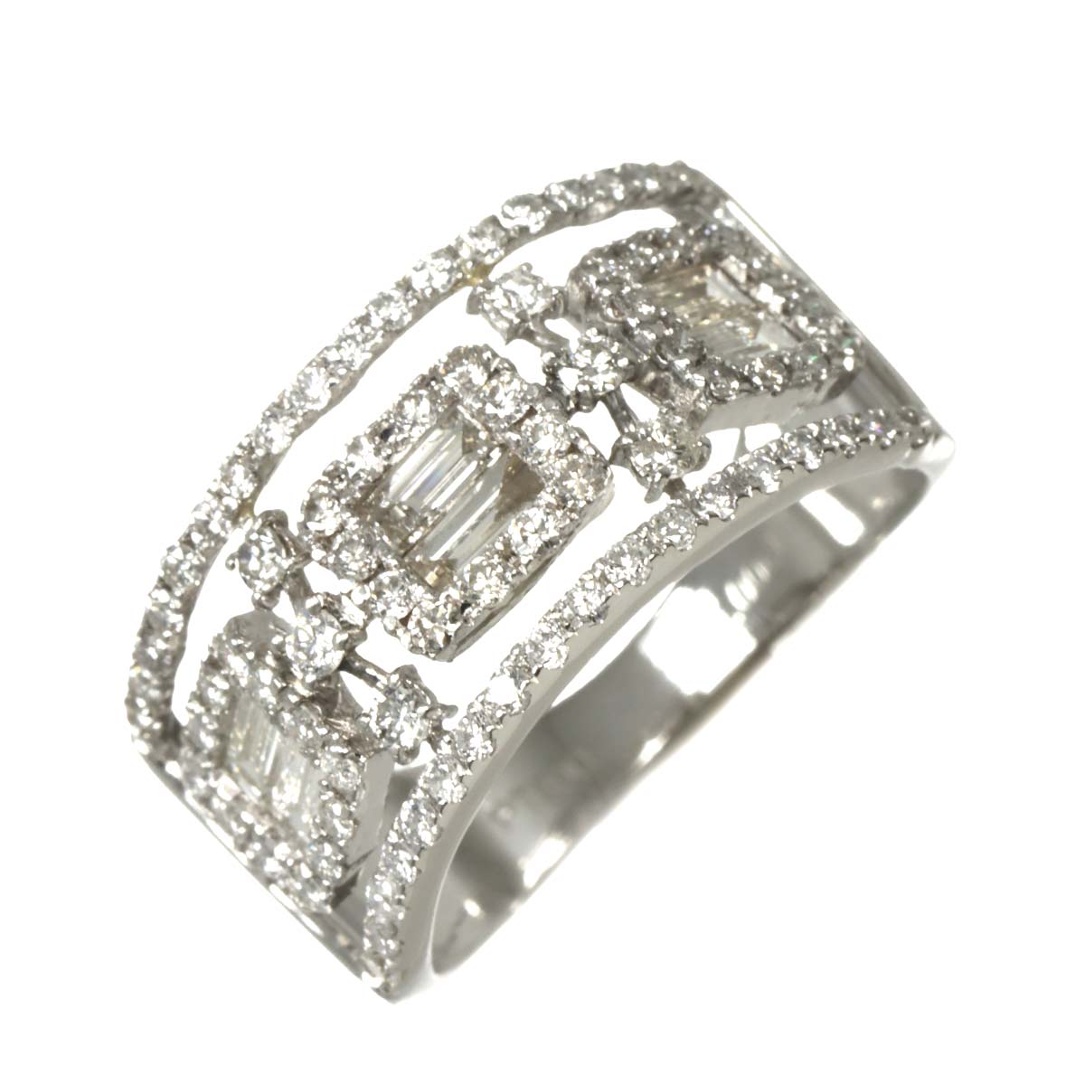 Diamond 1.00ct Ring Pt Platinum size6-6.25(US)
