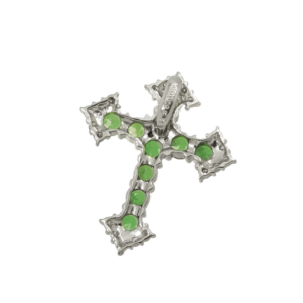 Garnet 1.32ct Diamond 0.25ct Pendant Top Pt Platinum