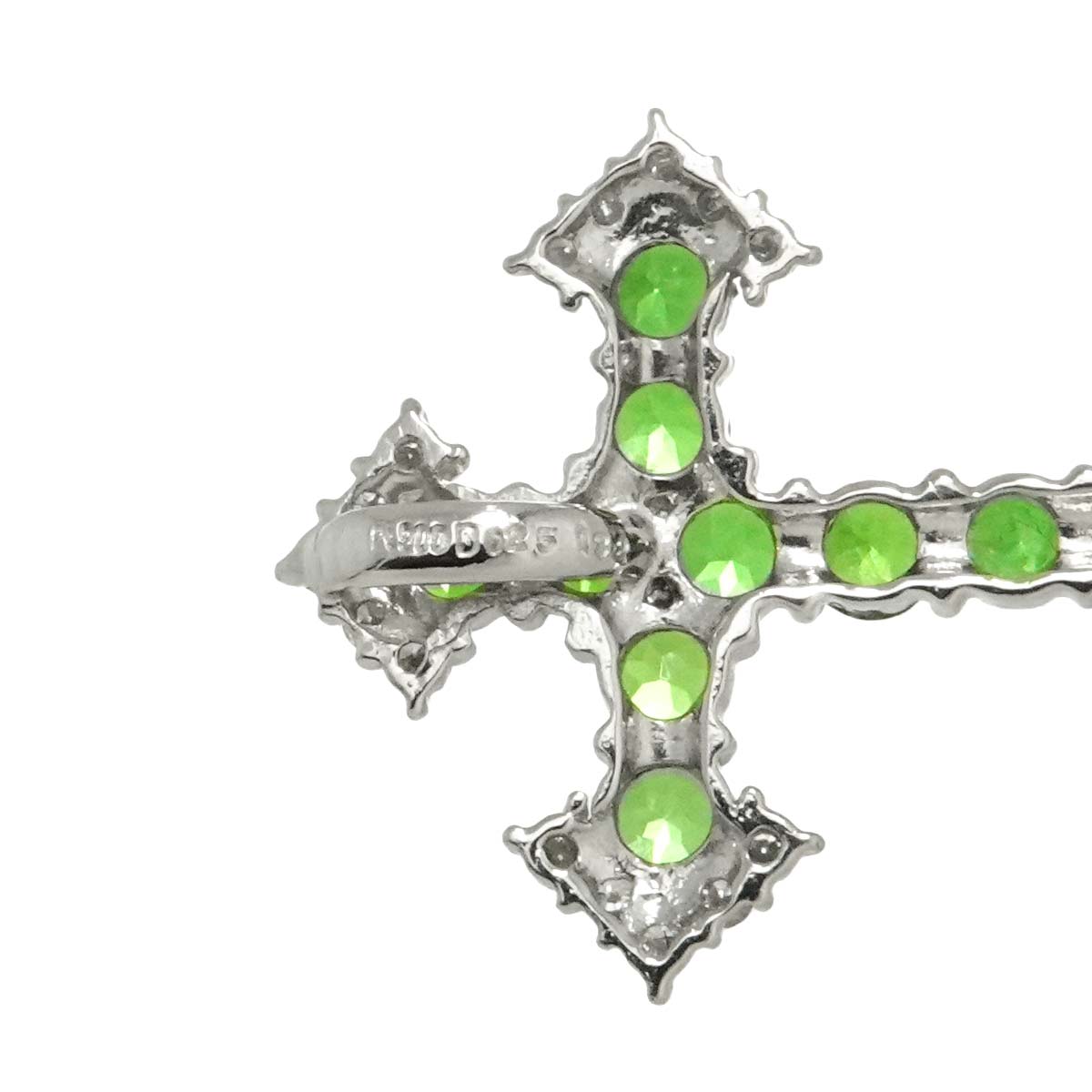 Garnet 1.32ct Diamond 0.25ct Pendant Top Pt Platinum