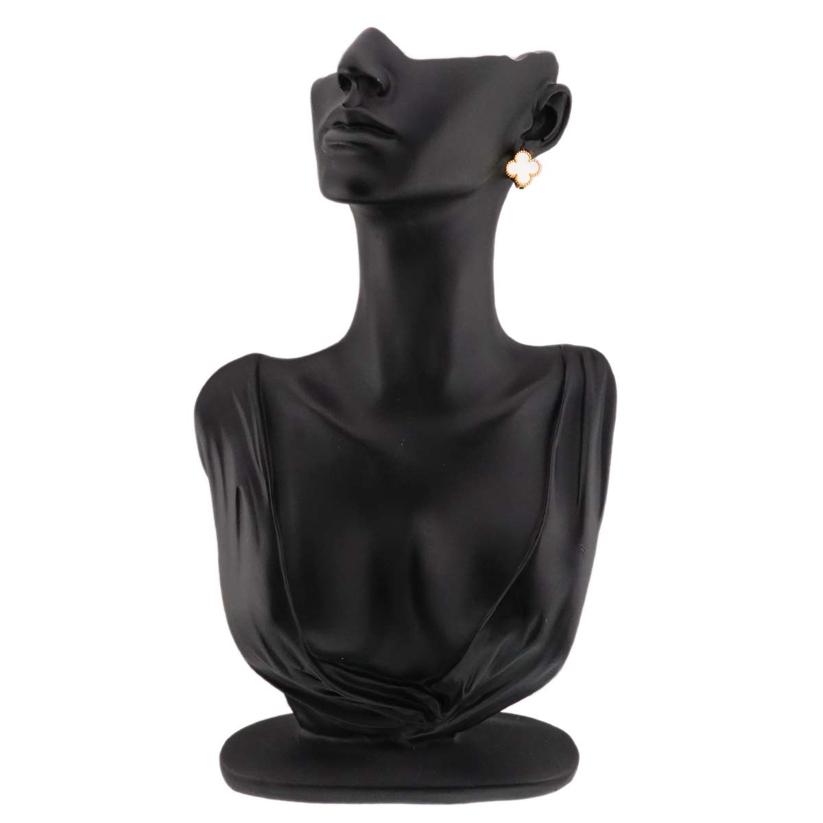 Vintage Alhambra MOP Earrings Pierced 18K YG