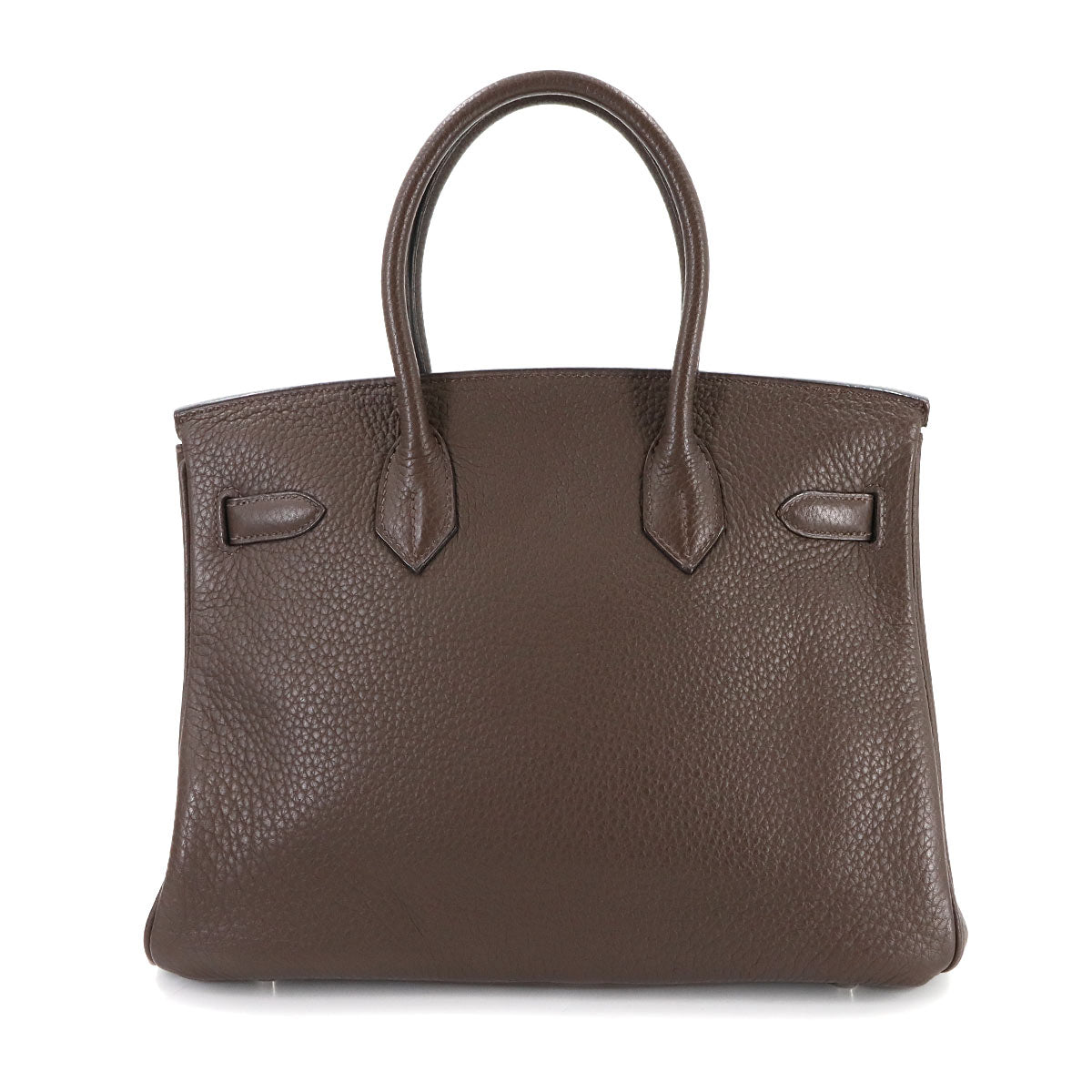 Birkin 30 Taurillon Clemence Brown Hand Bag Purse